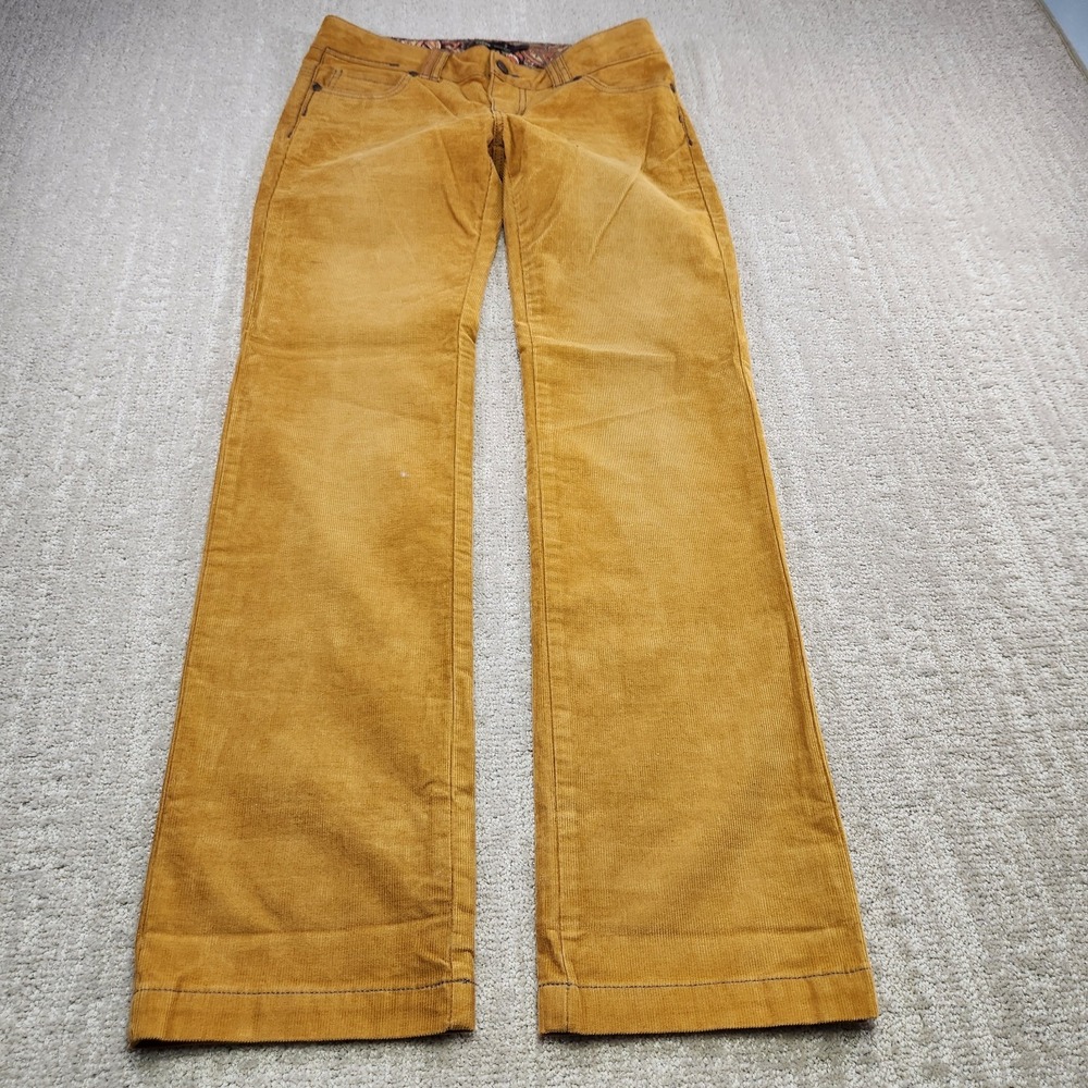 Prana Pants Women 2 Canyon Corduroy Low Rise Bootcut Gorpcore Organic Cotton